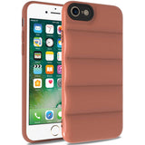 Apple iPhone SE 2022 Kılıf Zore Kasis Kapak Kahverengi