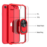 Apple iPhone SE 2022 Kılıf Zore Mola Kapak Kırmızı