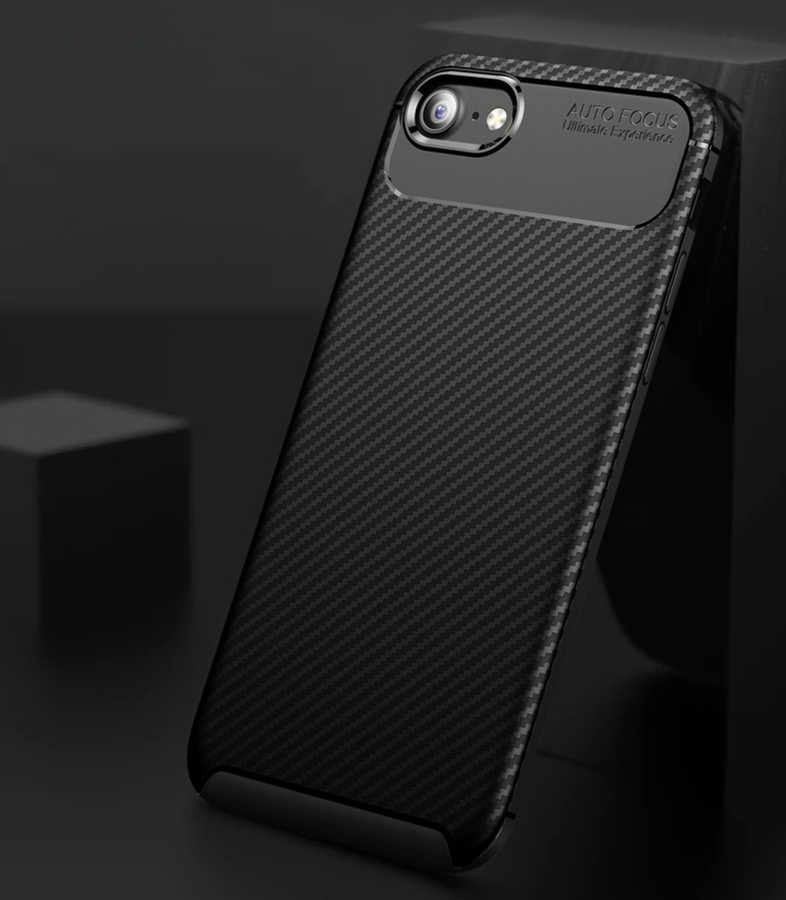 Apple iPhone SE 2022 Kılıf Zore Negro Silikon Kapak Siyah