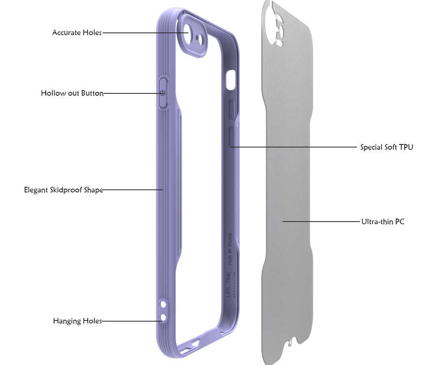 Apple iPhone SE 2022 Kılıf Zore Parfe Kapak Koyu Yeşil