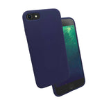 Apple iPhone SE 2022 Kılıf Zore Silk Silikon Lacivert