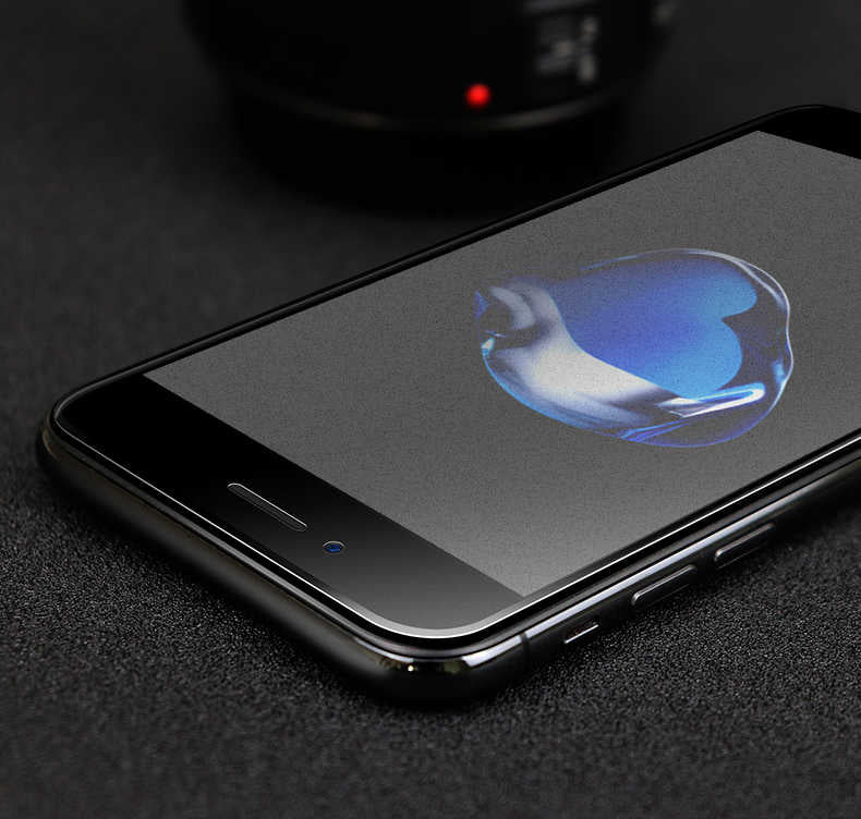 Apple iPhone SE 2022 Zore Anti-Dust Mat Privacy Temperli Ekran Koruyucu Siyah