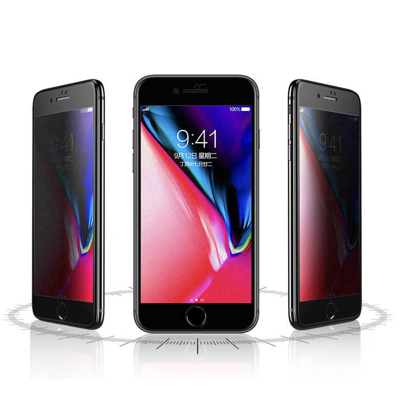 Apple iPhone SE 2022 Zore Anti-Dust Mat Privacy Temperli Ekran Koruyucu Siyah