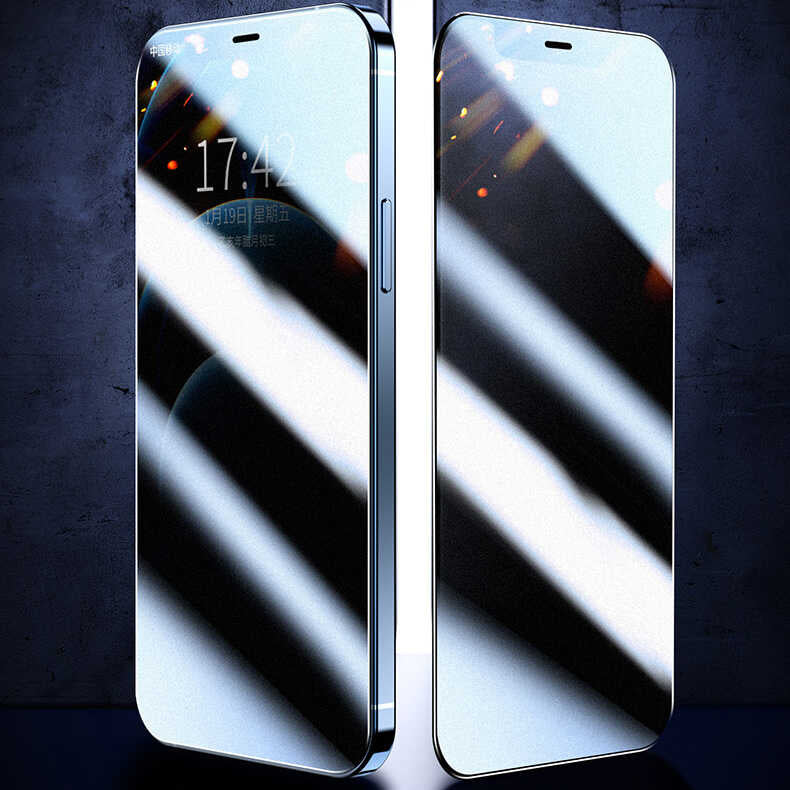 Apple iPhone SE 2022 Zore Rika Premium Privacy Temperli Cam Ekran Koruyucu Beyaz