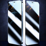 Apple iPhone SE 2022 Zore Rika Premium Privacy Temperli Cam Ekran Koruyucu Beyaz