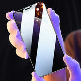 Apple iPhone SE 2022 Zore Rika Premium Privacy Temperli Cam Ekran Koruyucu Beyaz