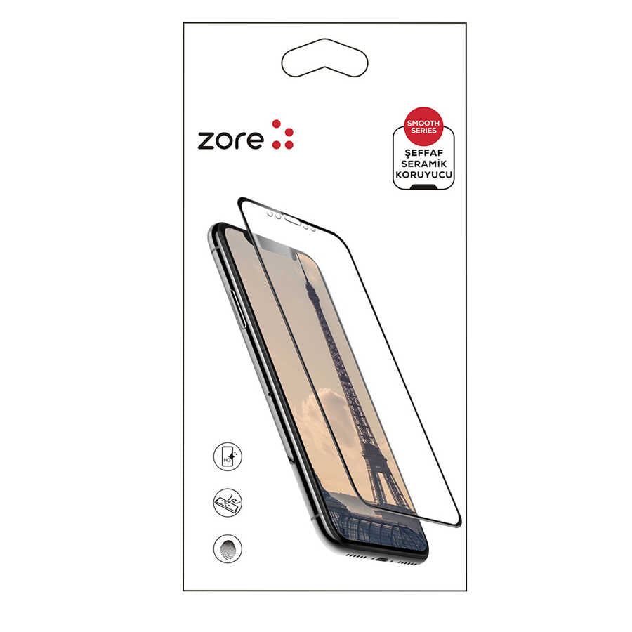 Apple iPhone SE 2022 Zore Seramik Ekran Koruyucu Beyaz