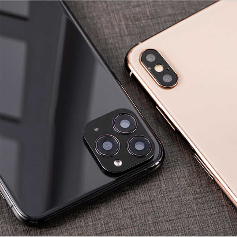 Apple iPhone X Zore CP-01 iPhone 11 Pro Max Kamera Lens Dönüştürücü Gold
