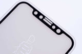 Apple iPhone X Zore Kenarları Kırılmaya Dayanıklı Cam Ekran Koruyucu Siyah