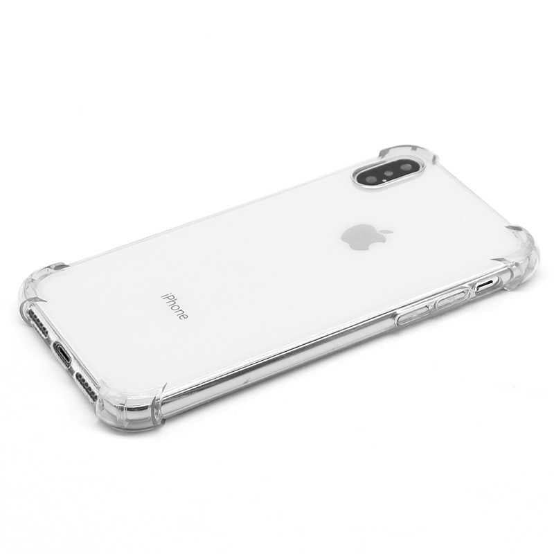Apple iPhone X Kılıf Zore Nitro Anti Shock Silikon Renksiz
