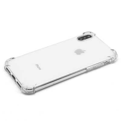 Apple iPhone X Kılıf Zore Nitro Anti Shock Silikon Renksiz