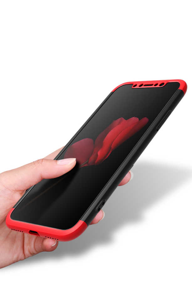 Apple iPhone X Kılıf Zore Ays Kapak Siyah