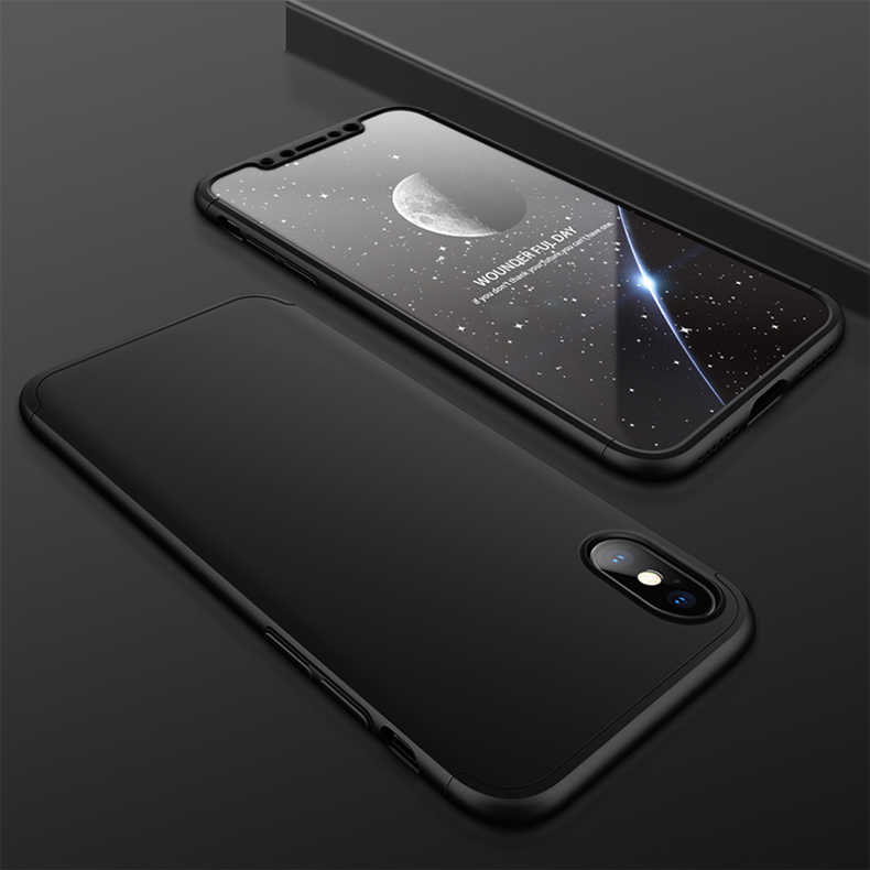 Apple iPhone X Kılıf Zore Ays Kapak Siyah