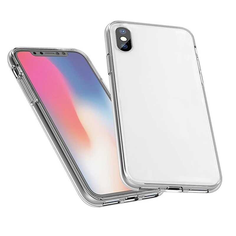 Apple iPhone X Kılıf Zore Enjoy Kapak Renksiz