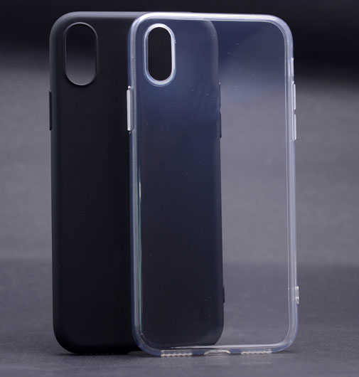 Apple iPhone X Kılıf Zore İmax Silikon Siyah