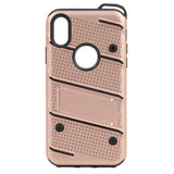 Apple iPhone X Kılıf Zore İron Kapak Rose Gold