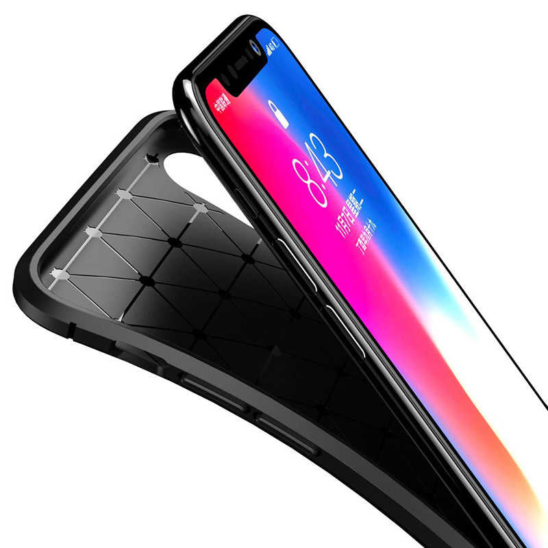 Apple iPhone X Kılıf Zore Negro Silikon Kapak Lacivert