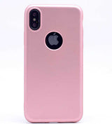 Apple iPhone X Kılıf Zore Premier Silikon Kapak Rose Gold