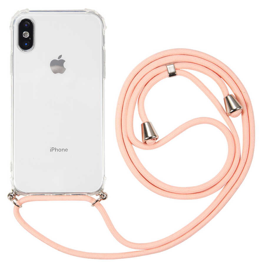 Apple iPhone X Kılıf Zore X-Rop Kapak Renksiz