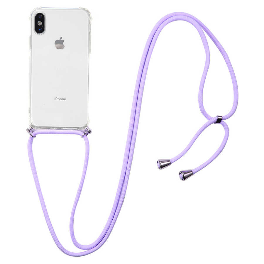 Apple iPhone X Kılıf Zore X-Rop Kapak Renksiz