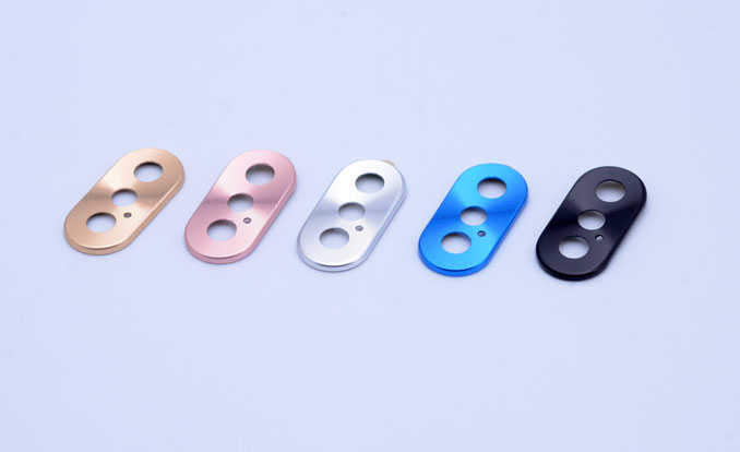 Apple iPhone X Zore Metal Kamera Koruyucu Siyah