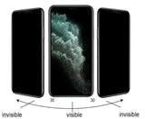 Apple iPhone X Zore Kolay Uygulama Aparatlı 5D Magic Privacy Glass Hayalet Cam Ekran Koruyucu Siyah