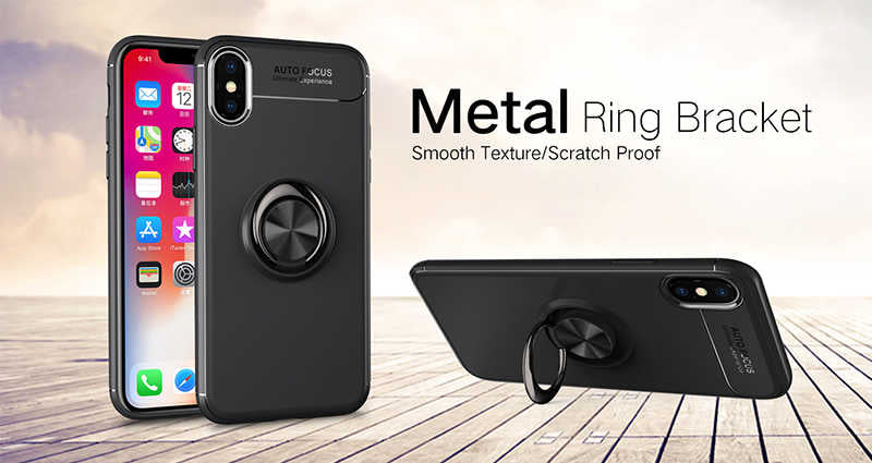 Apple iPhone X Kılıf Zore Ravel Silikon Kapak Siyah-Kırmızı