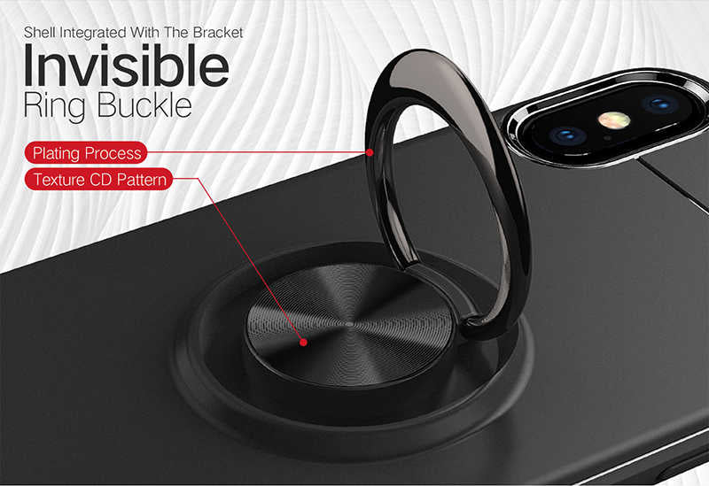 Apple iPhone X Kılıf Zore Ravel Silikon Kapak Siyah