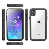 Apple iPhone XR 6.1 Kılıf Zore 1-1 Su Geçirmez Kılıf Siyah