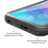 Apple iPhone XR 6.1 Kılıf Zore 1-1 Su Geçirmez Kılıf Siyah