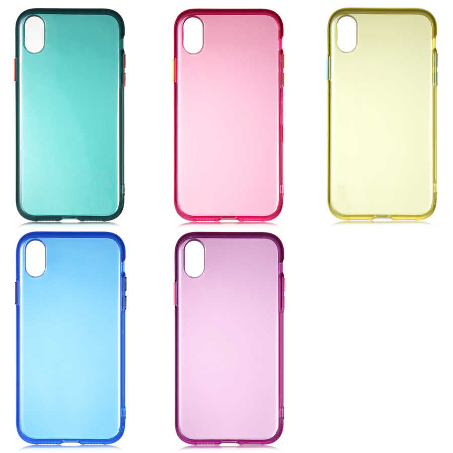 Apple iPhone XR 6.1 Kılıf Zore Bistro Kapak Mor