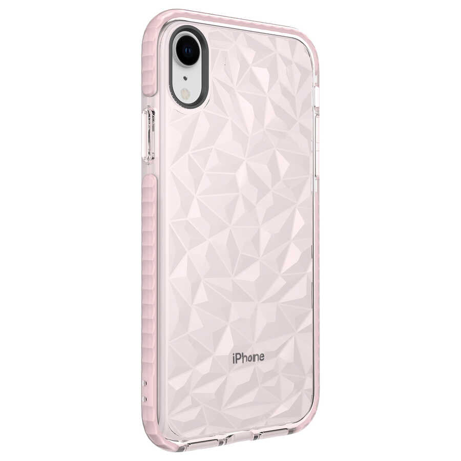 Apple iPhone XR 6.1 Kılıf Zore Buzz Kapak Pembe