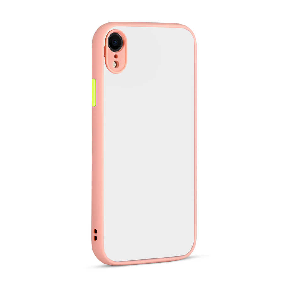 Apple iPhone XR 6.1 Kılıf Zore Hux Kapak Pembe