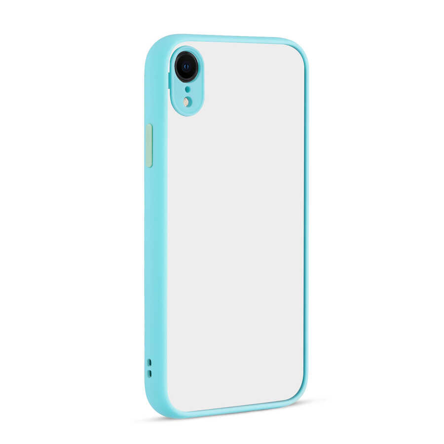 Apple iPhone XR 6.1 Kılıf Zore Hux Kapak Turkuaz