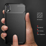 Apple iPhone XR 6.1 Kılıf Zore Negro Silikon Kapak Siyah