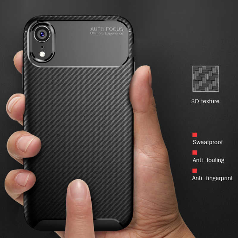 Apple iPhone XR 6.1 Kılıf Zore Negro Silikon Kapak Kahverengi