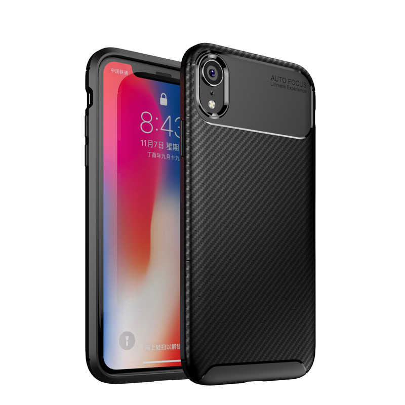 Apple iPhone XR 6.1 Kılıf Zore Negro Silikon Kapak Siyah