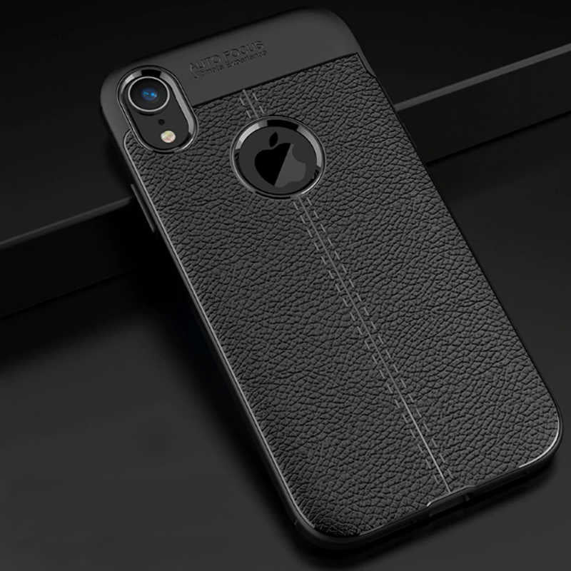Apple iPhone XR 6.1 Kılıf Zore Niss Silikon Kapak Lacivert