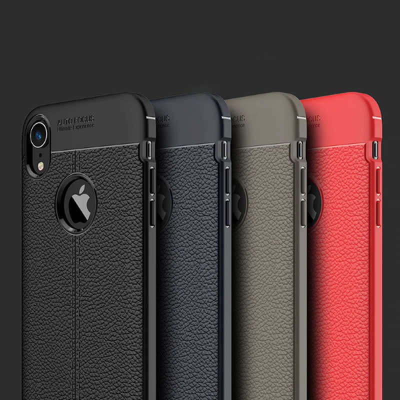Apple iPhone XR 6.1 Kılıf Zore Niss Silikon Kapak Lacivert
