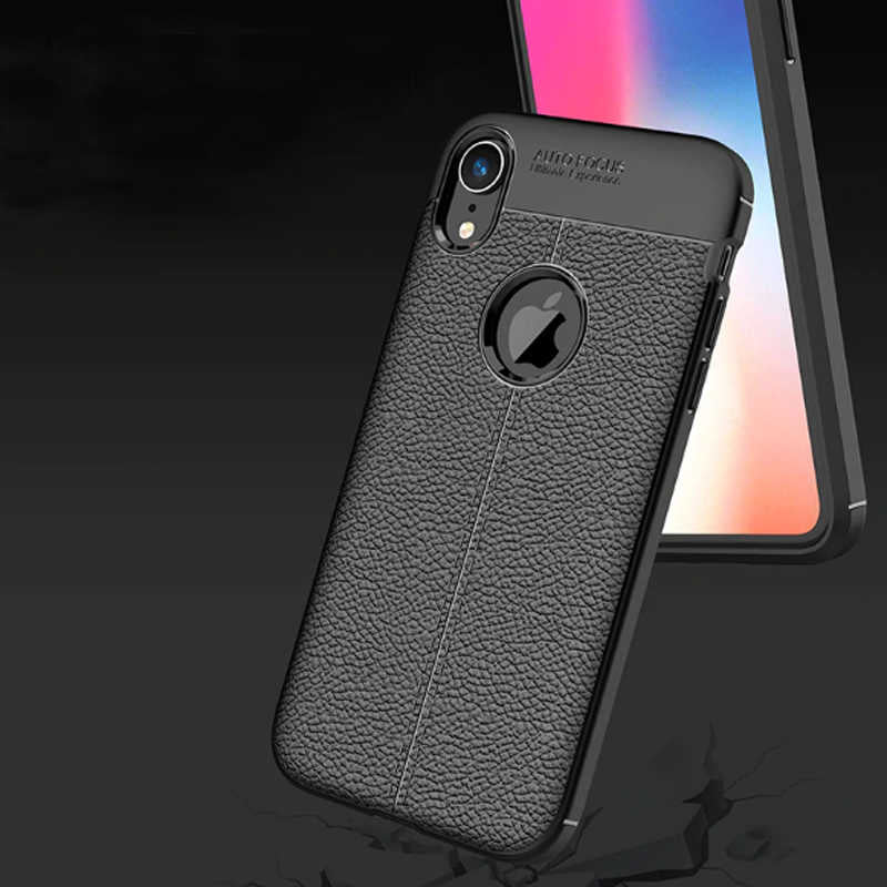 Apple iPhone XR 6.1 Kılıf Zore Niss Silikon Kapak Lacivert