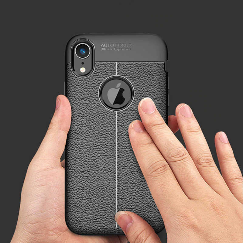Apple iPhone XR 6.1 Kılıf Zore Niss Silikon Kapak Lacivert
