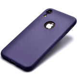 Apple iPhone XR 6.1 Kılıf Zore Premier Silikon Kapak Lacivert