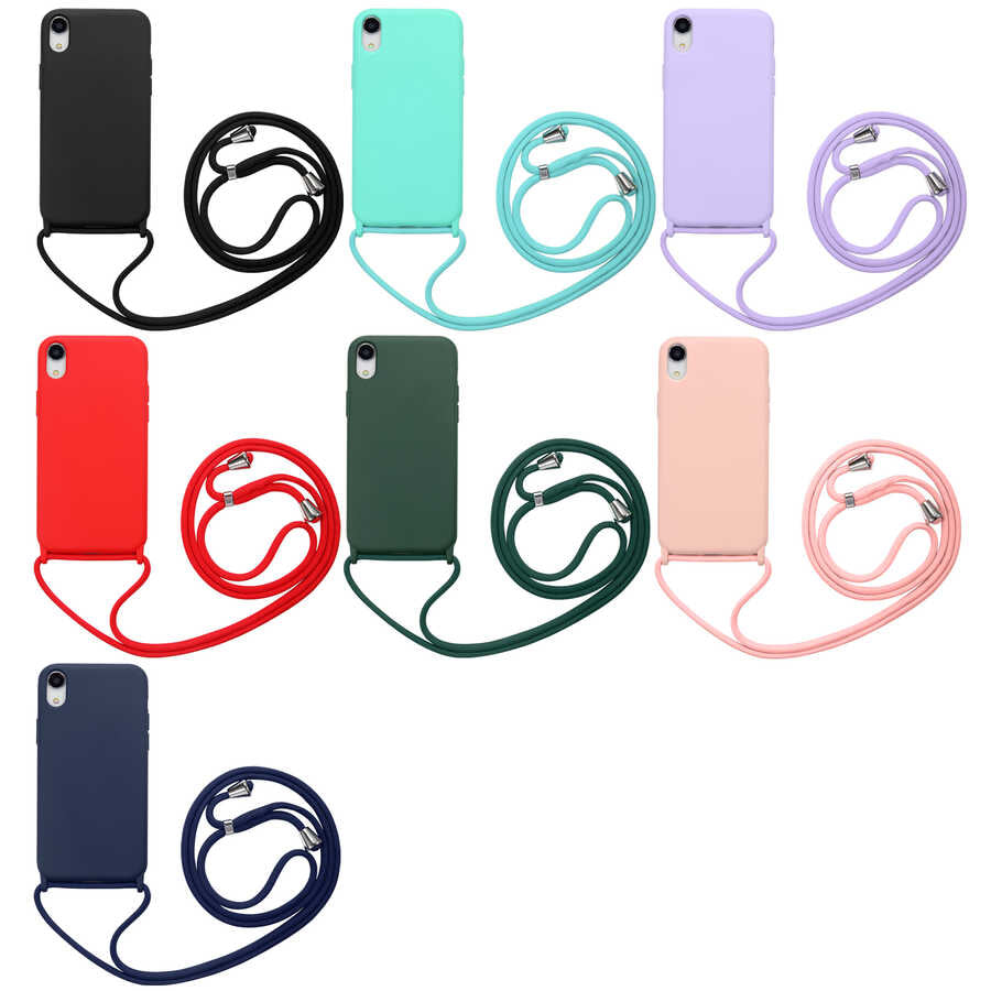 Apple iPhone XR 6.1 Kılıf Zore Ropi Kapak Lacivert