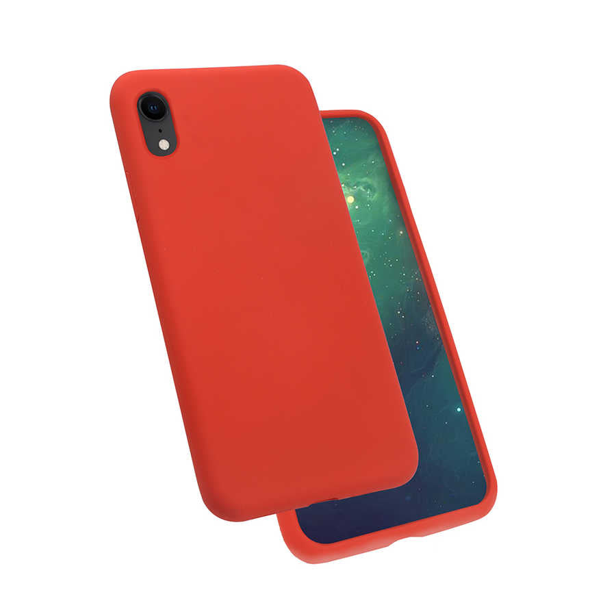 Apple iPhone XR 6.1 Kılıf Zore Silk Silikon Koyu Yeşil
