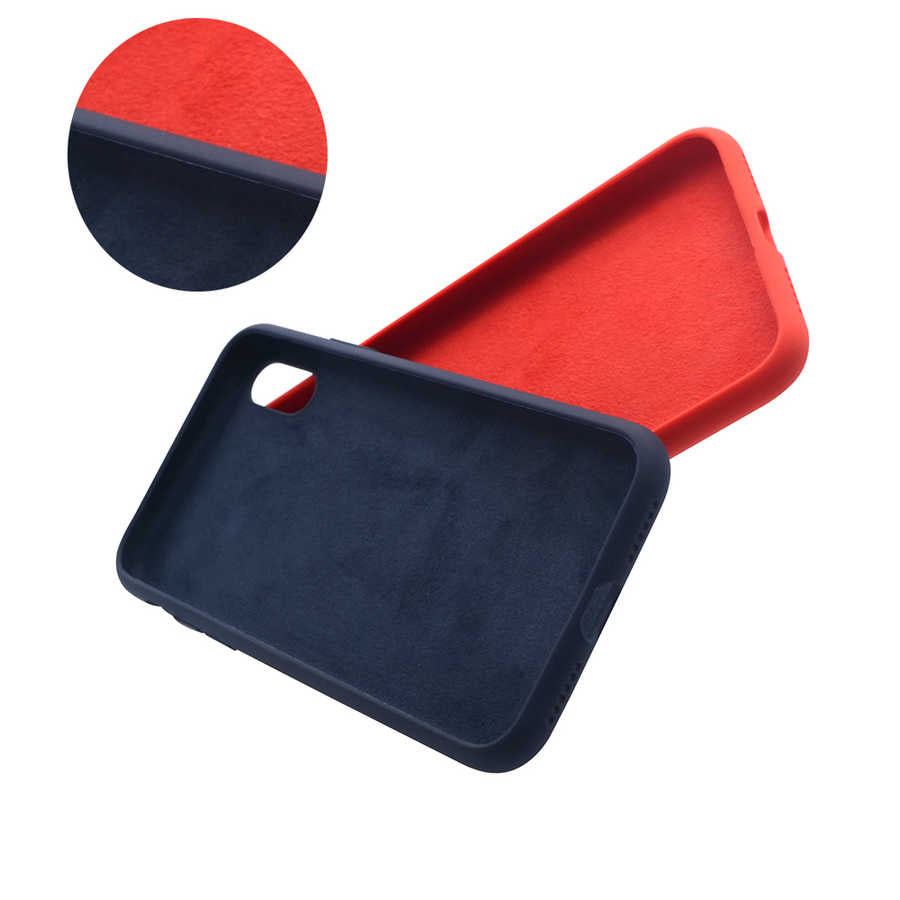 Apple iPhone XR 6.1 Kılıf Zore Silk Silikon Lila