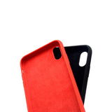 Apple iPhone XR 6.1 Kılıf Zore Silk Silikon Kırmızı