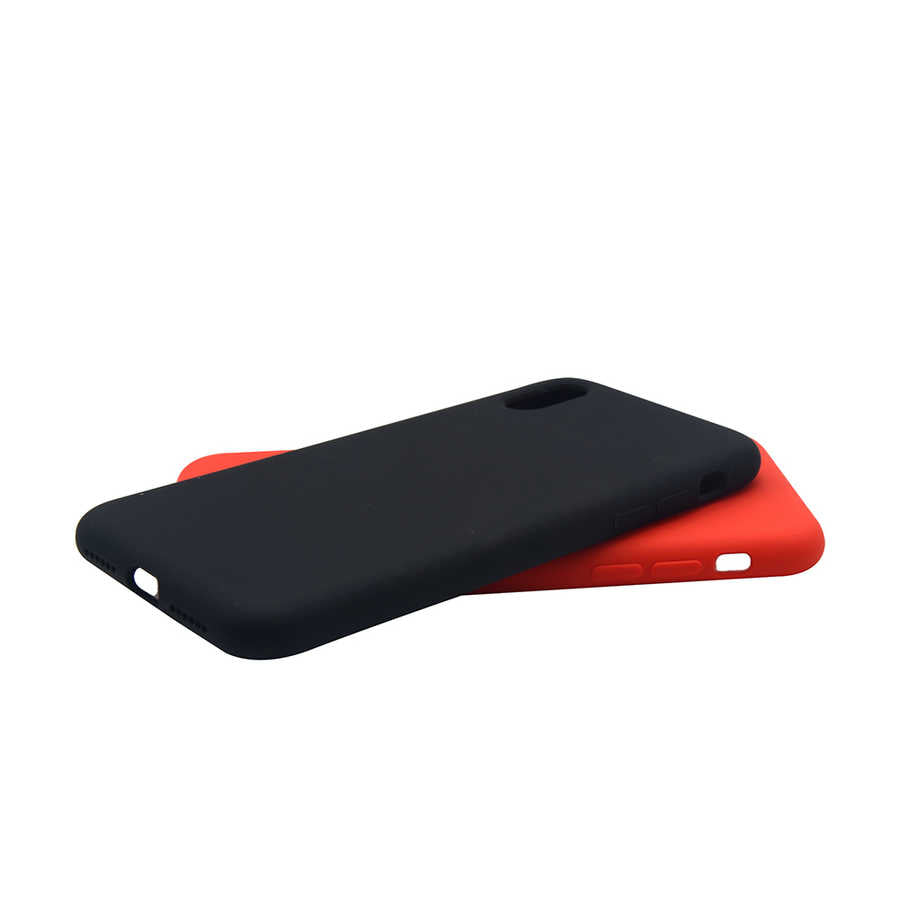 Apple iPhone XR 6.1 Kılıf Zore Silk Silikon Kırmızı