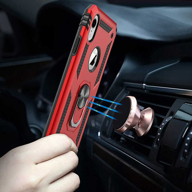 Apple iPhone XR 6.1 Kılıf Zore Vega Kapak Kırmızı