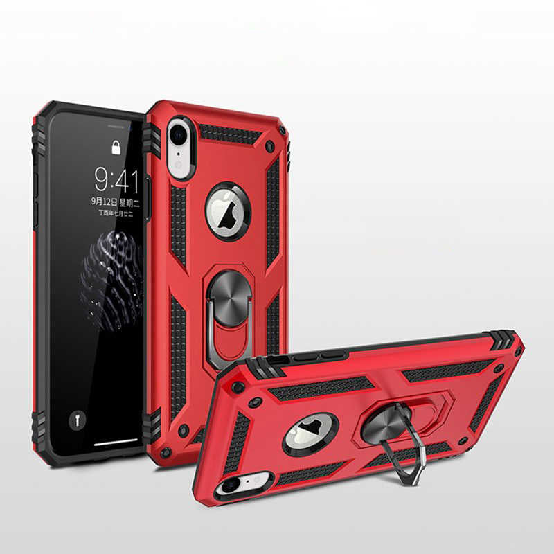 Apple iPhone XR 6.1 Kılıf Zore Vega Kapak Kırmızı