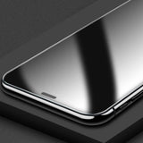 Apple iPhone XR 6.1 Zore Anti-Dust Mat Privacy Temperli Ekran Koruyucu Siyah